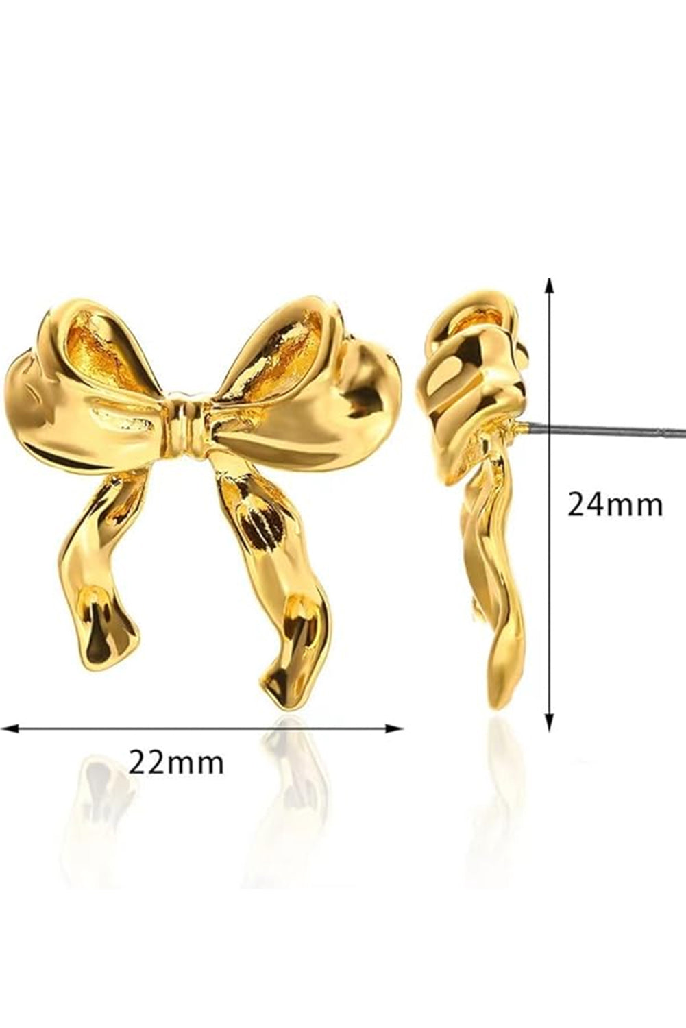 Chloe Design Plated Studded Earrings-3