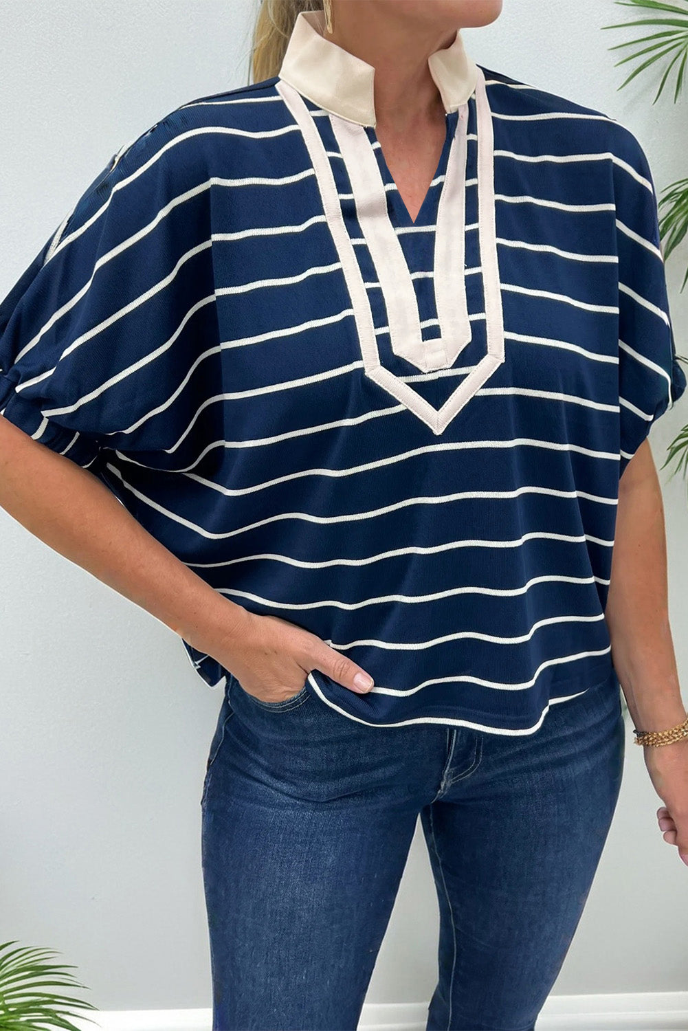 Mila Half Sleeve Dolman Top-0