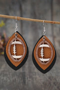 Imani Pu Leather Drop Earrings-0