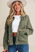Isabella Collared Front Boyfriend Jacket-0