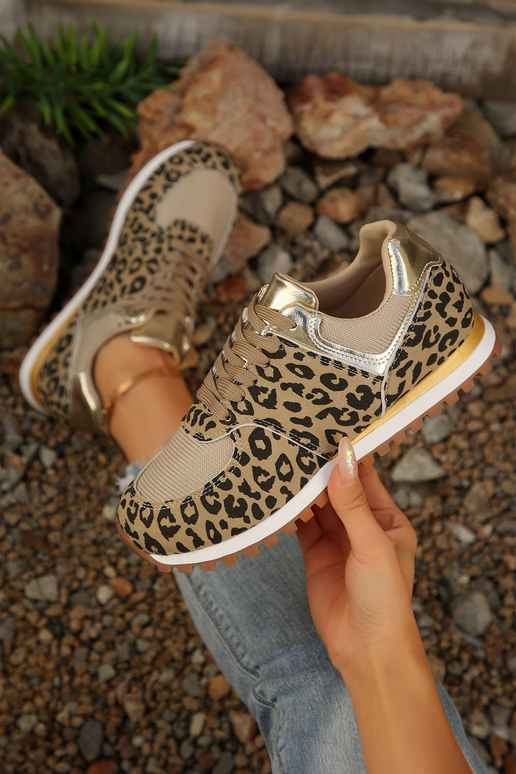 Romy Patchwork Lace Up Sneakers-0
