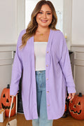Rosie Waffle Knit Front PLUS Cardigan-0