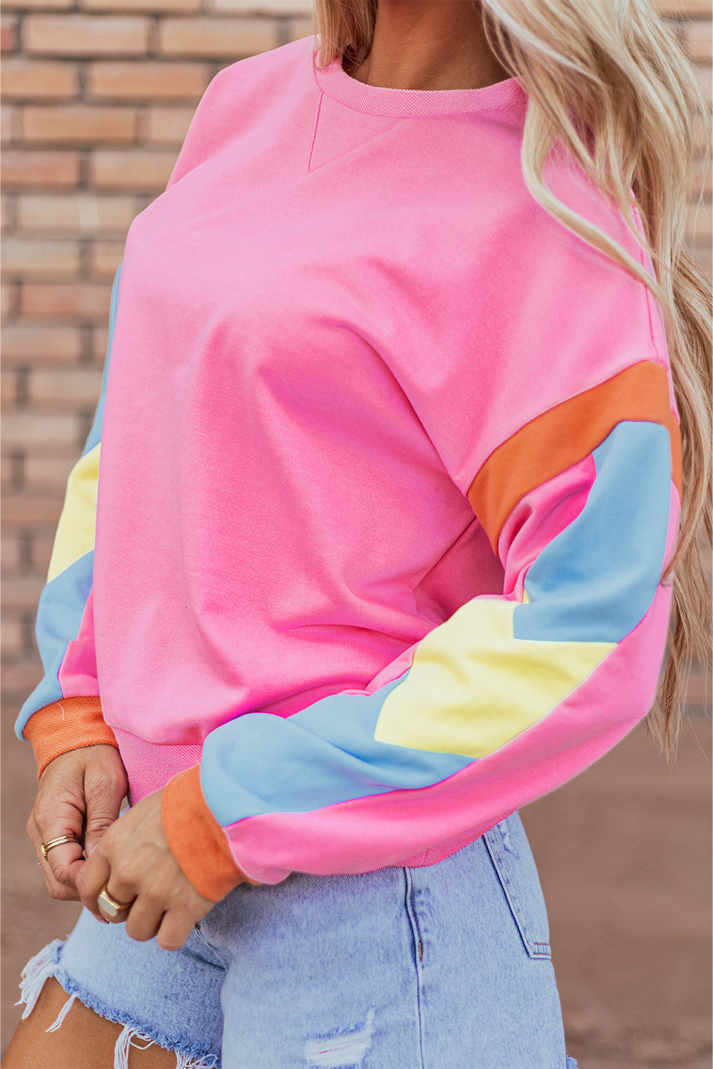 Veronica Colorblock French Terry Top-2
