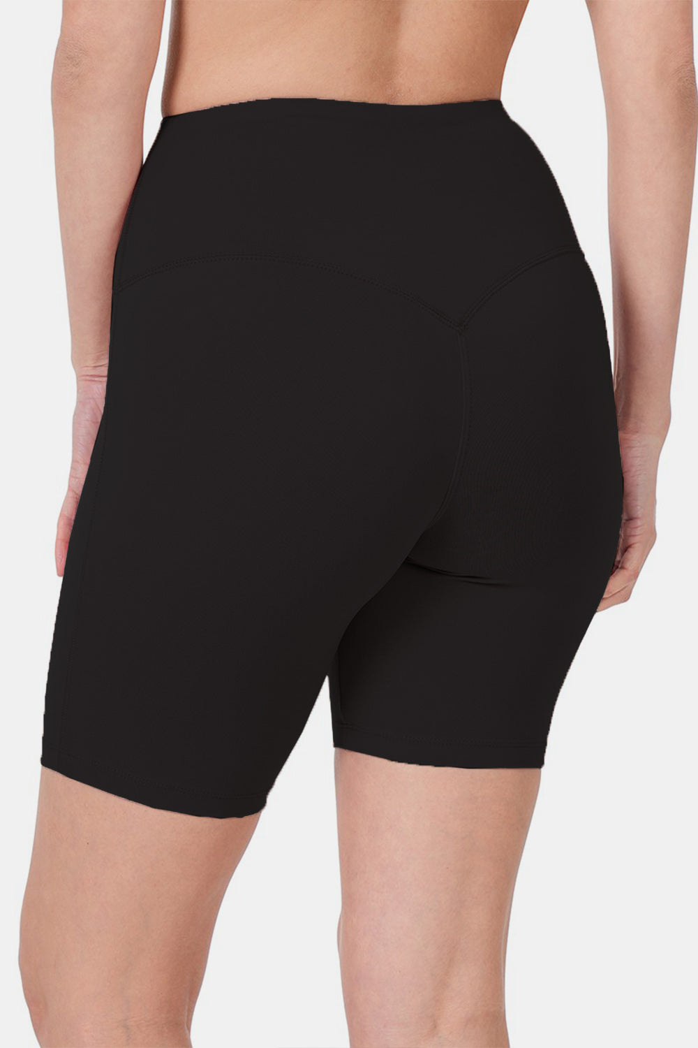 Zenana High Waist Active Shorts-1