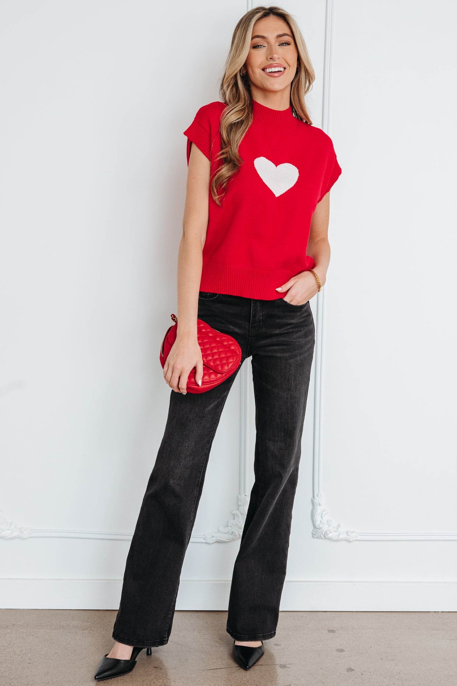 Genevieve Cropped Short Sleeve Sweater-4