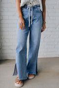 Noah Rise Drawstring Casual Jeans-0