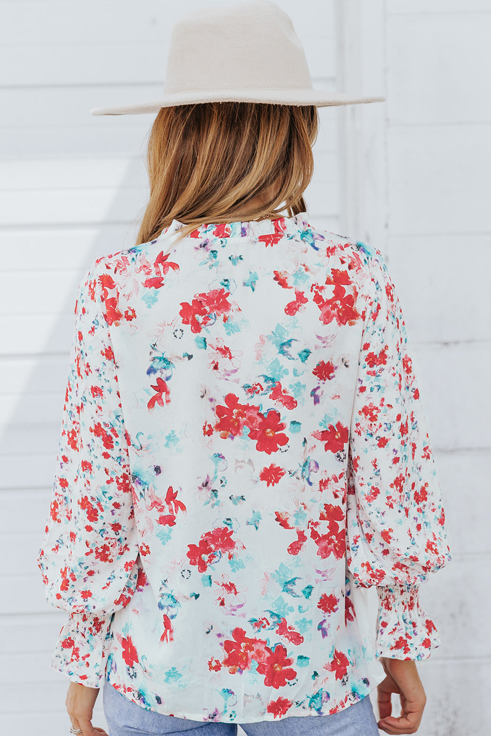 Mckenna Cakewalk Floral Smocked Blouse-1