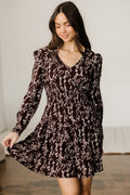 Serenity Waist Flared Mini Dress-0
