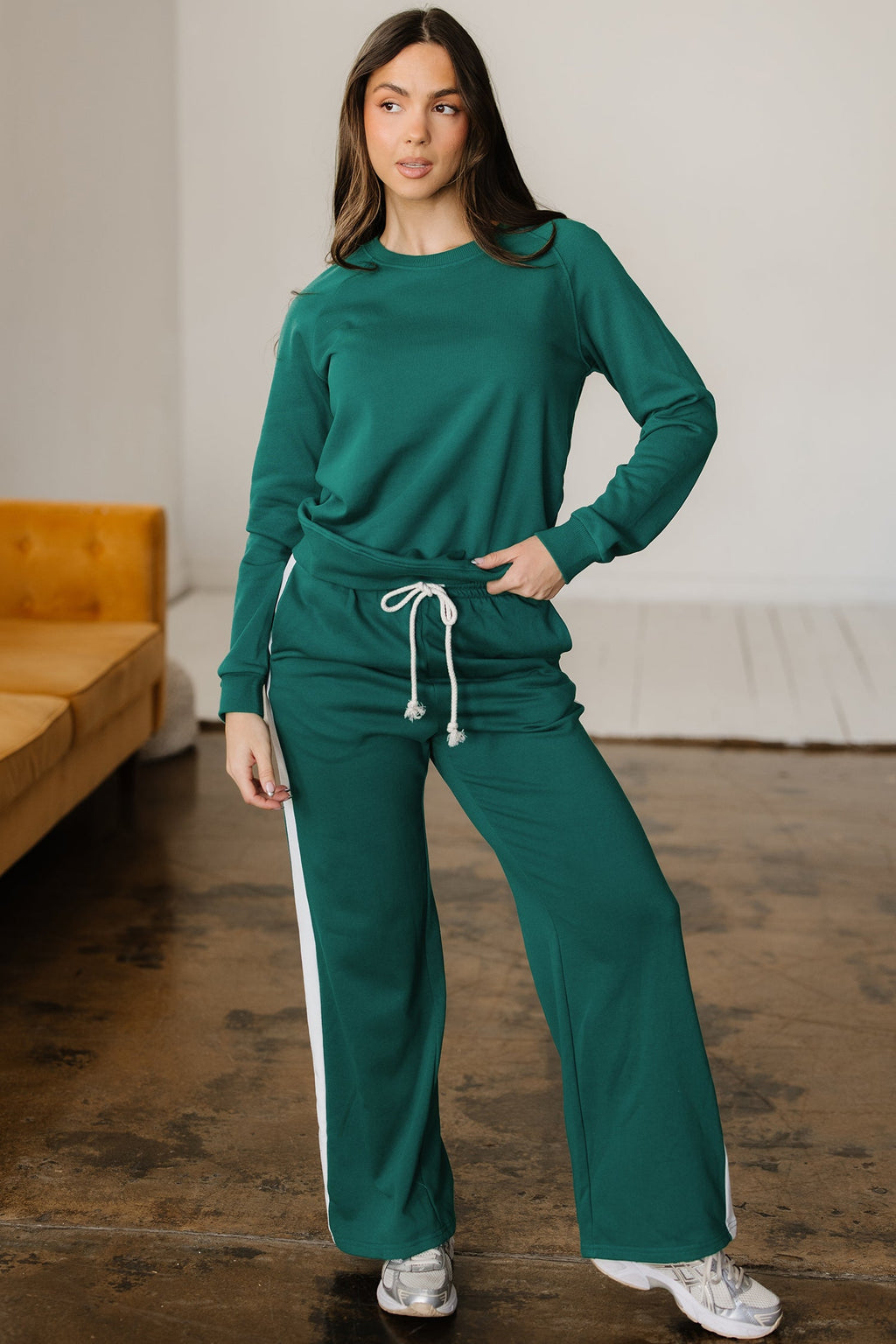 Aileen Solid Color Pullover Top-0