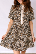 Aisha Sleeve Loose Mini Dress-0