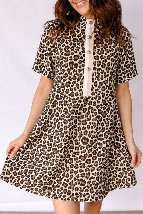 Aisha Sleeve Loose Mini Dress-0