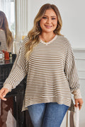 Lilianna Sleeve High Low PLUS Top-0