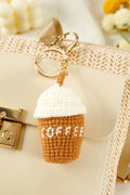 Lily Crochet Coffee Pendent Keychain-0