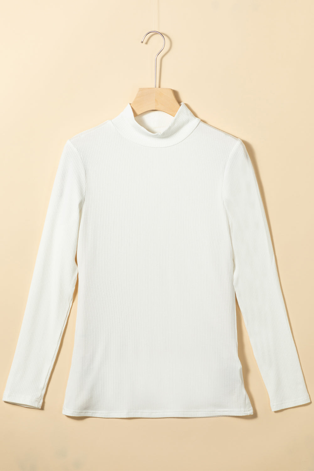 Adelyn Ribbed Knit High Long Sleeve Top-3
