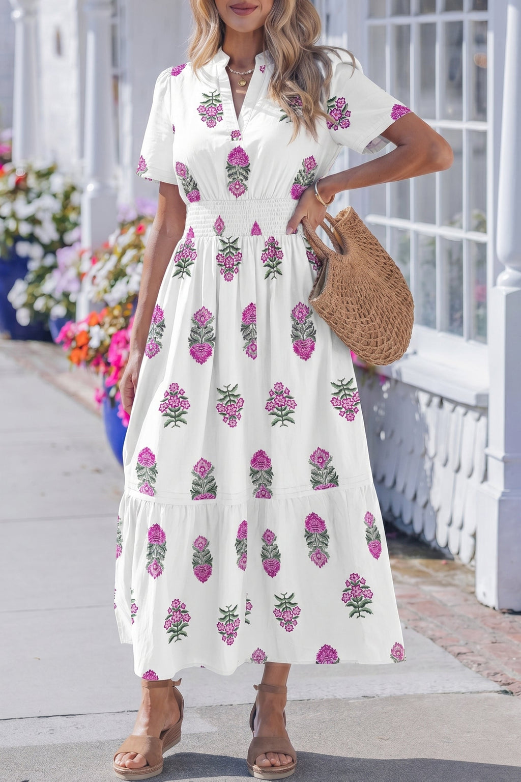 Aileen Ruffle Hem Maxi Dress-4