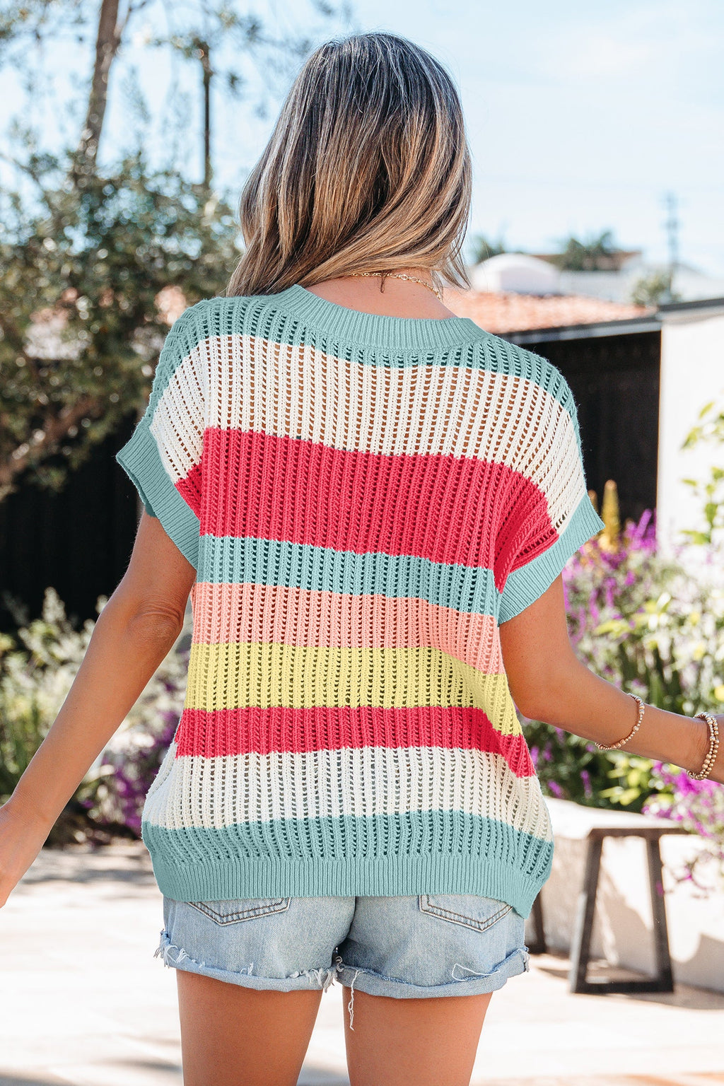 Joelle Knit Short Sleeve Sweater-1