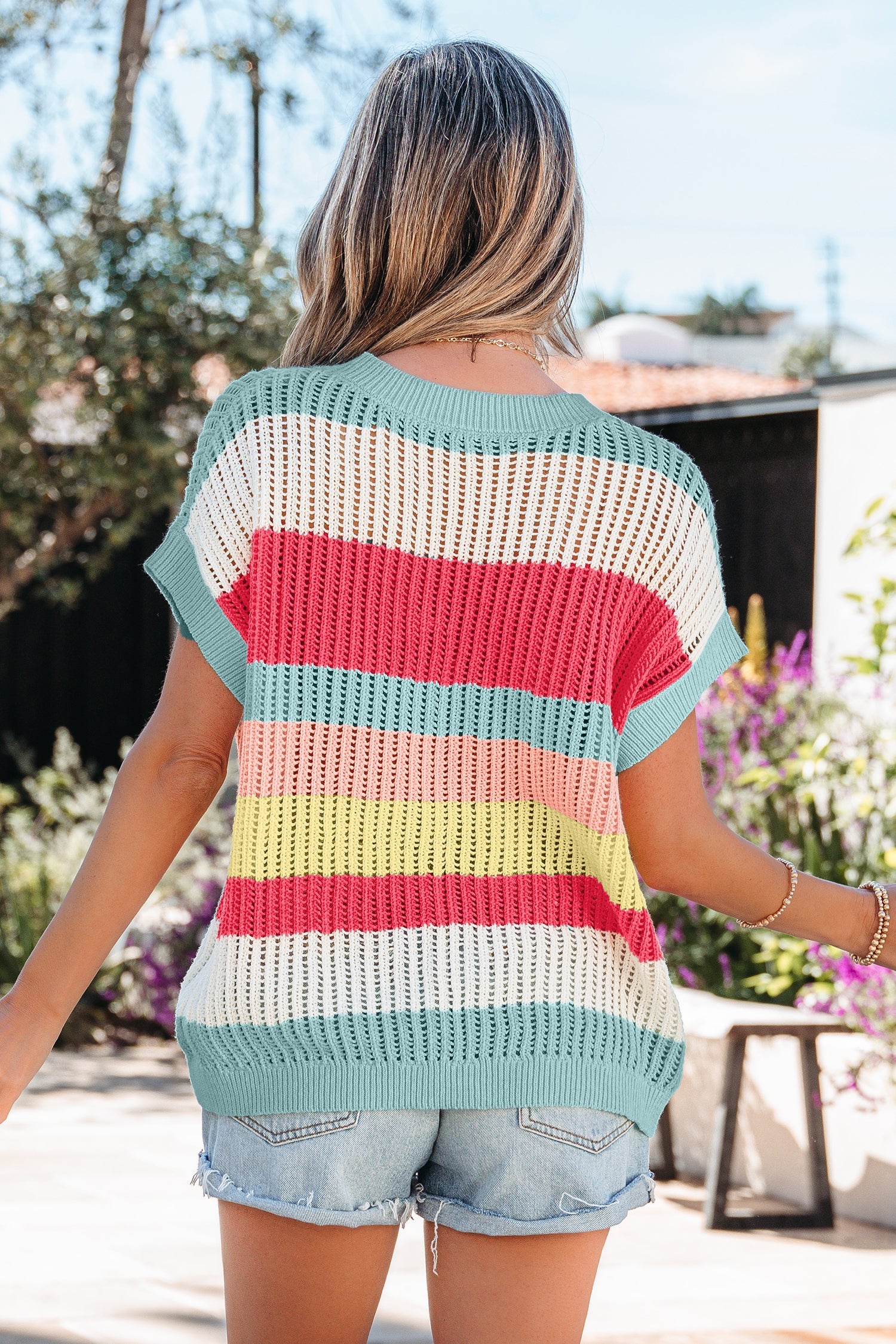 Joelle Knit Short Sleeve Sweater-1