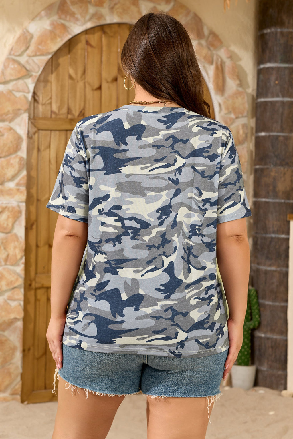 Brooklynn Print Short Sleeve PLUS Tee-1