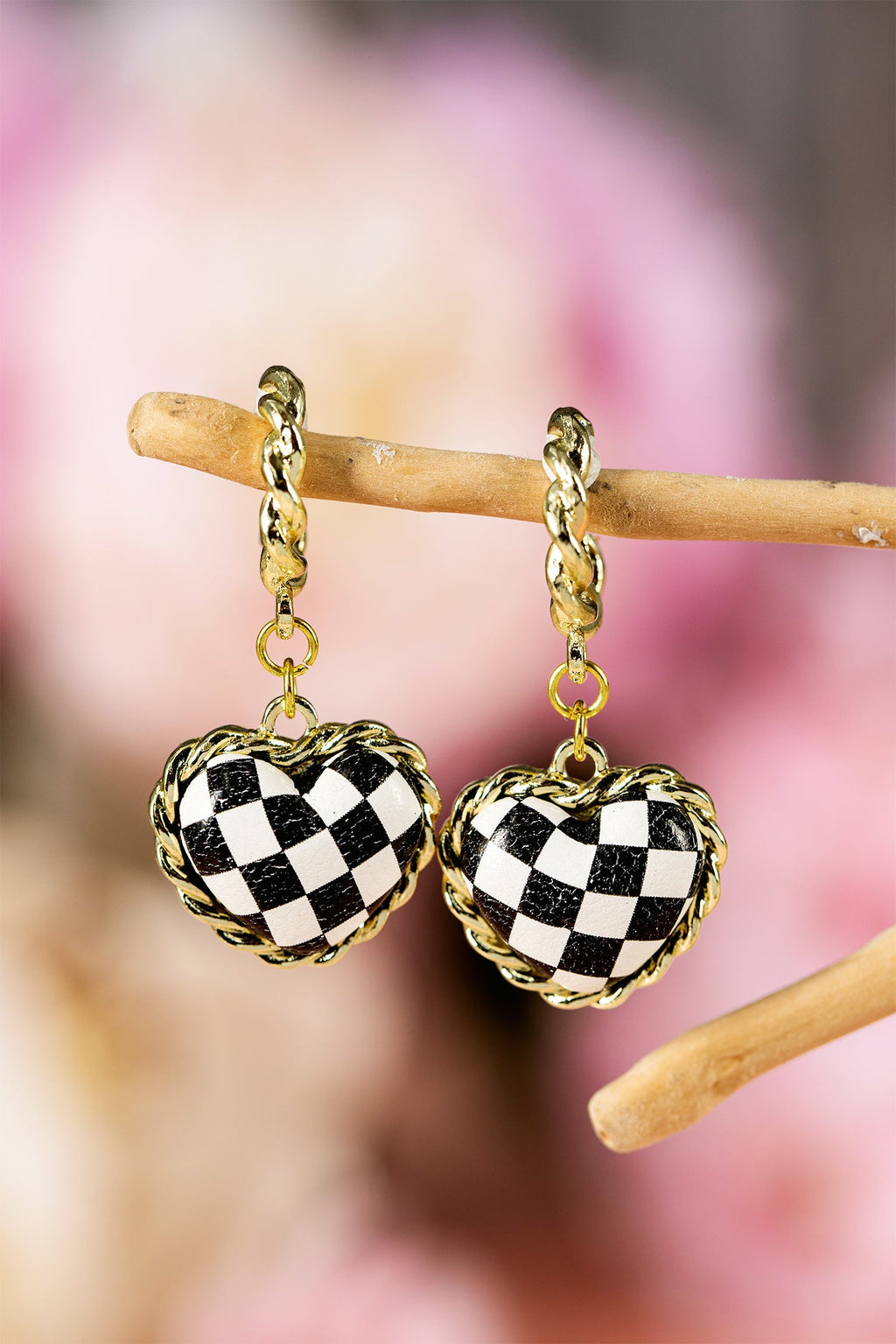 Madelynn Twisted Hoop Stud Earrings-2