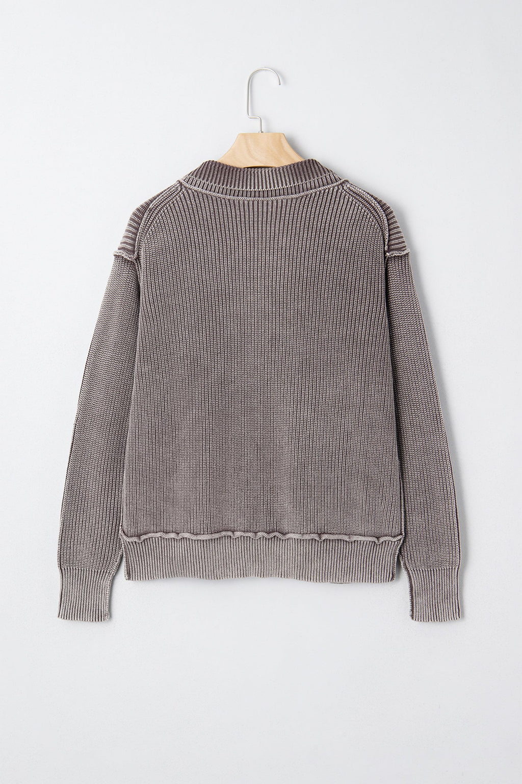 Sunny Patchwork Knit Open Sweater-1