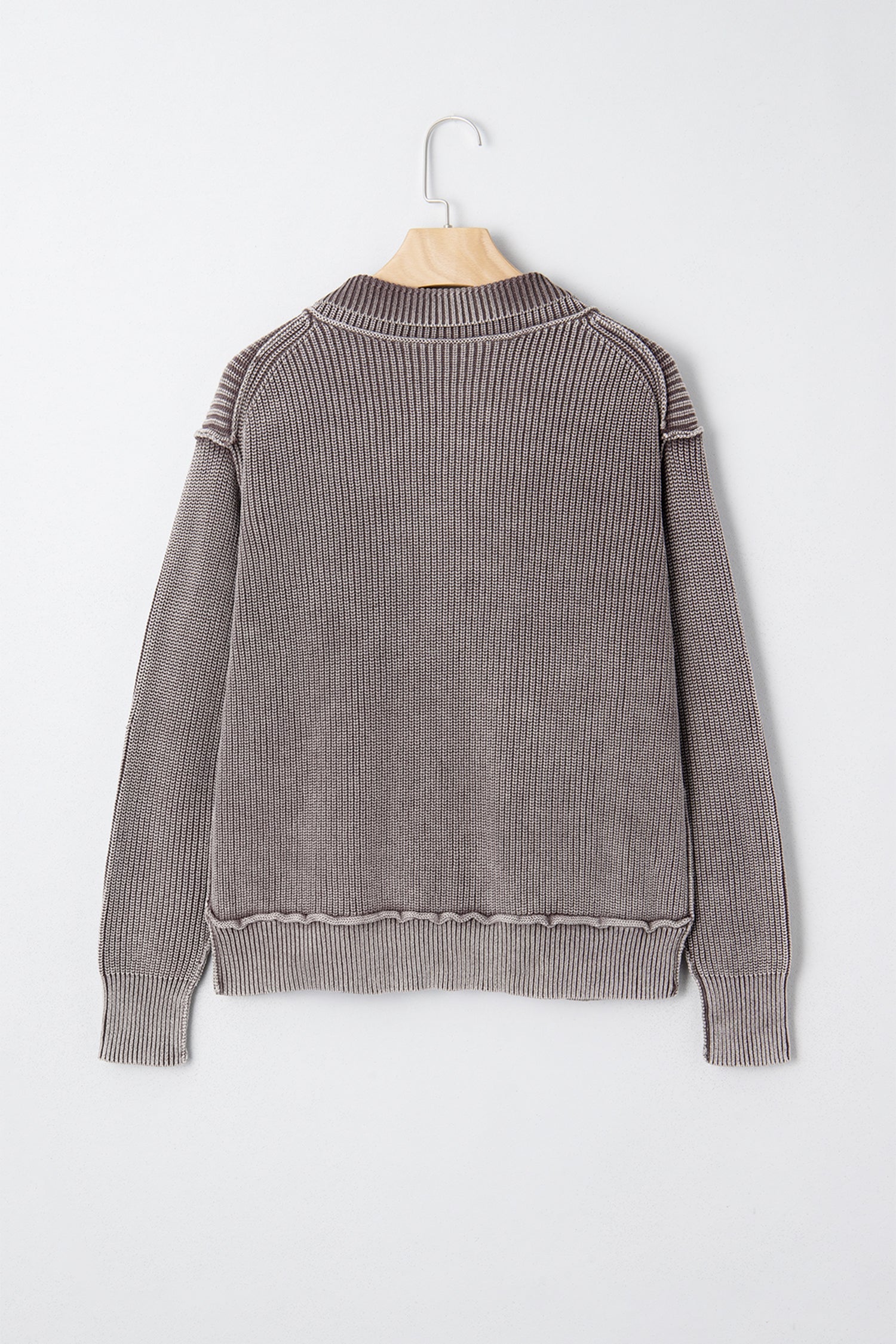 Sunny Patchwork Knit Open Sweater-1