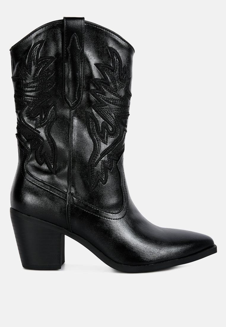 Dixom Western Cowboy Ankle Boots-0