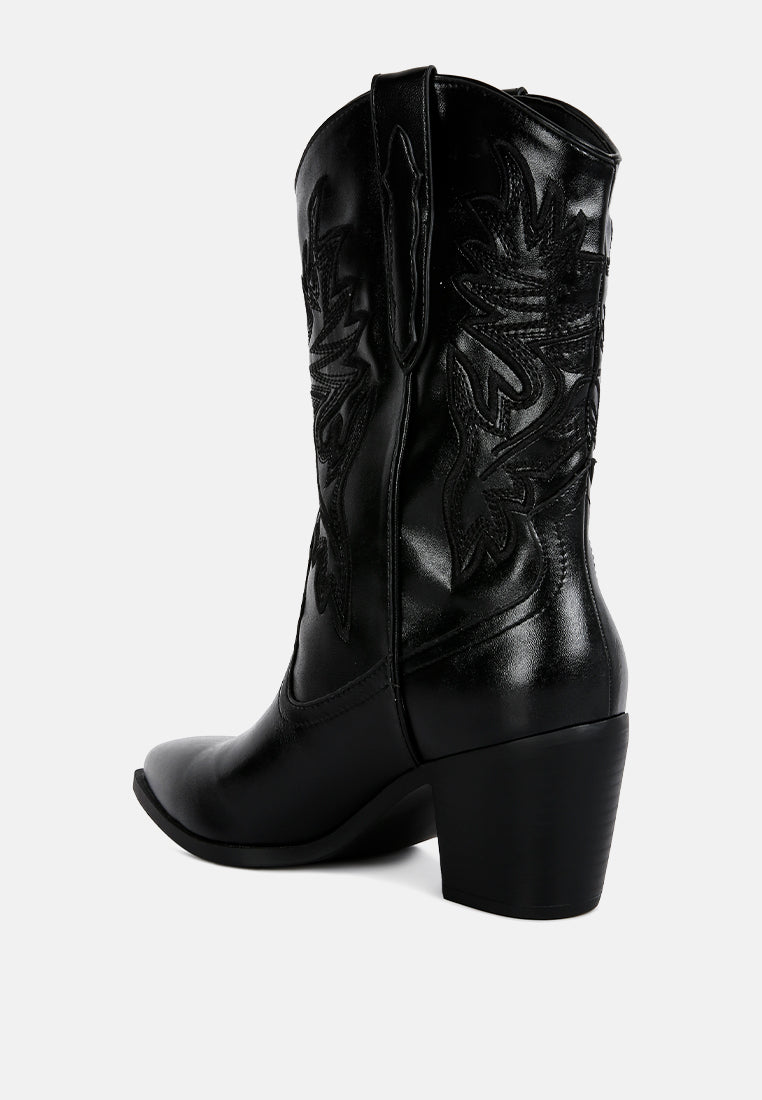 Dixom Western Cowboy Ankle Boots-2