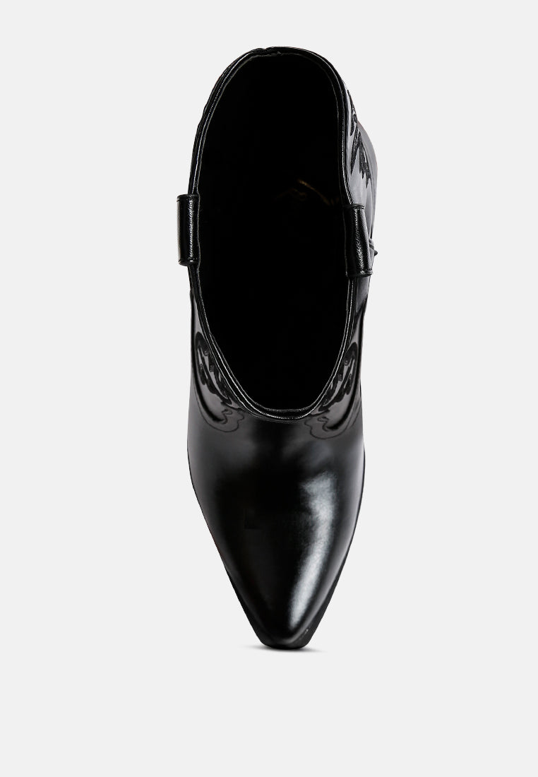 Dixom Western Cowboy Ankle Boots-3