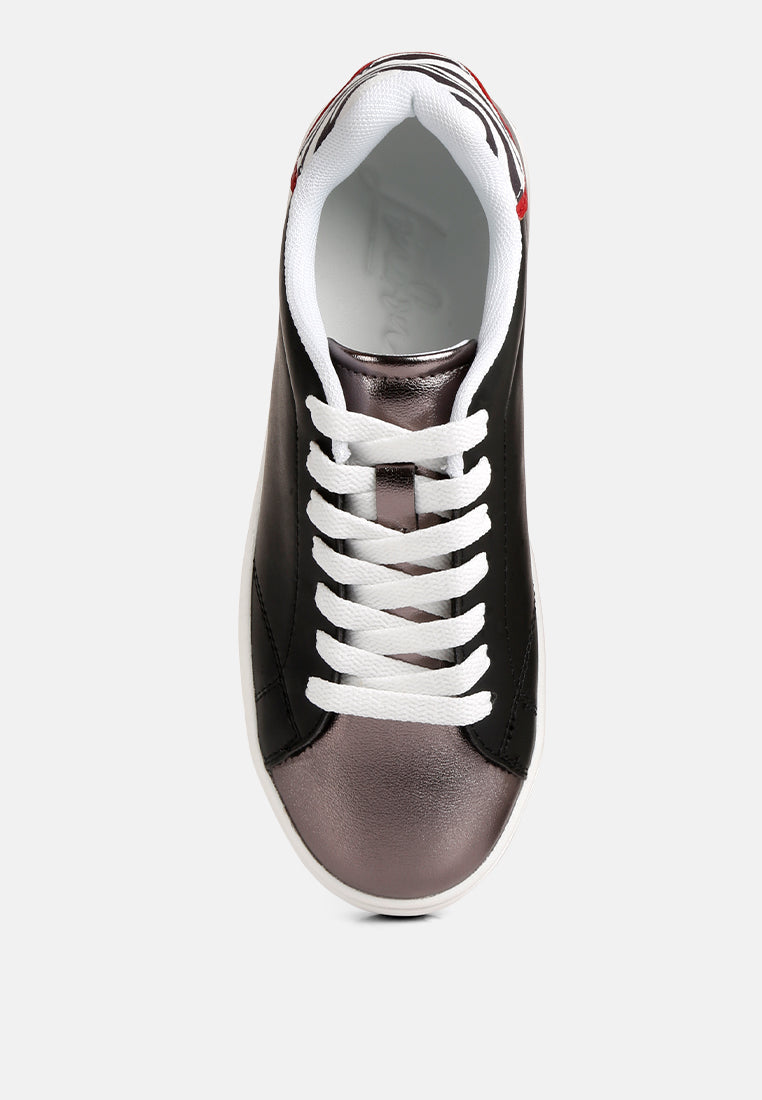 Dory Metallic Accent Sneakers-1