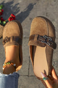 Ayleen Leather Strap Mule Slippers-0