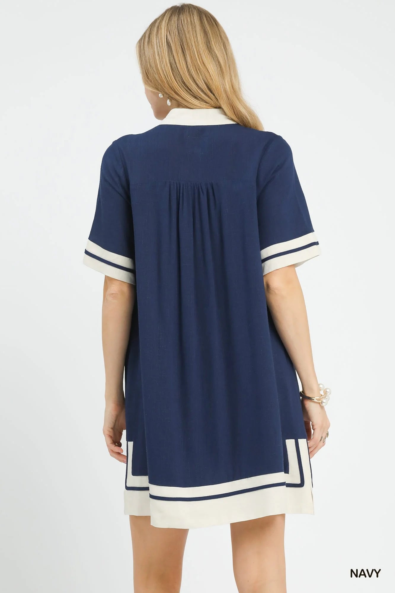 Umgee Linen Rayon Mini Dress-2