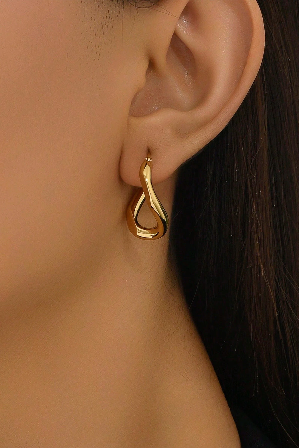 Zyla Spiral Stainless Steel Earrings-3