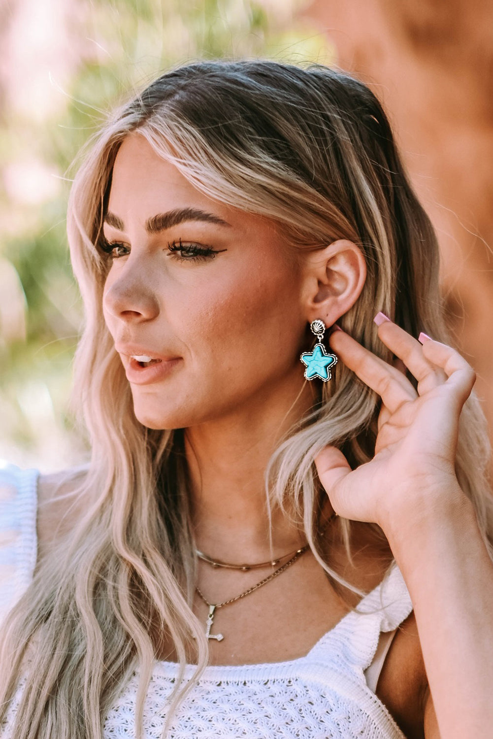 Drew antique Studded Western Earrings-1
