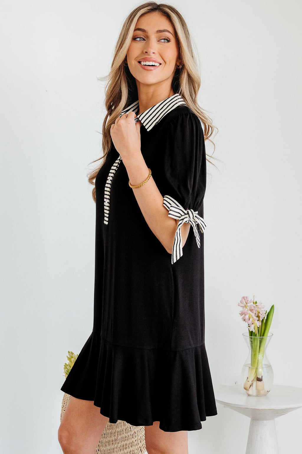 Mckenzie Sleeve Shift Mini Dress-2
