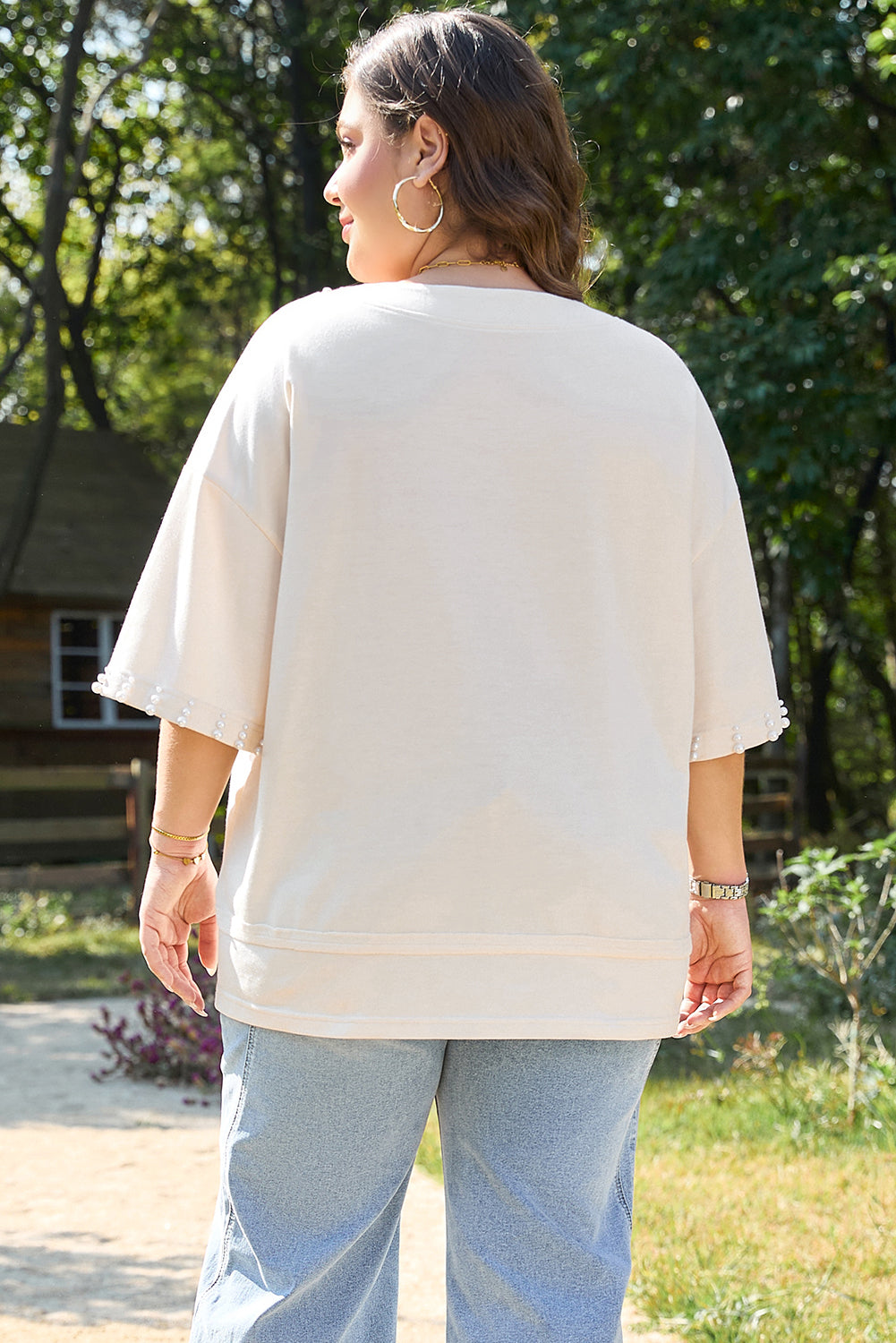 Amber Half Sleeve PLUS Top-1