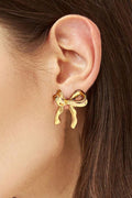 Chloe Design Plated Studded Earrings-0