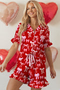 Amayah Ruffled Short Sleeve Shirt-0