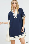 Umgee Linen Rayon Mini Dress-0