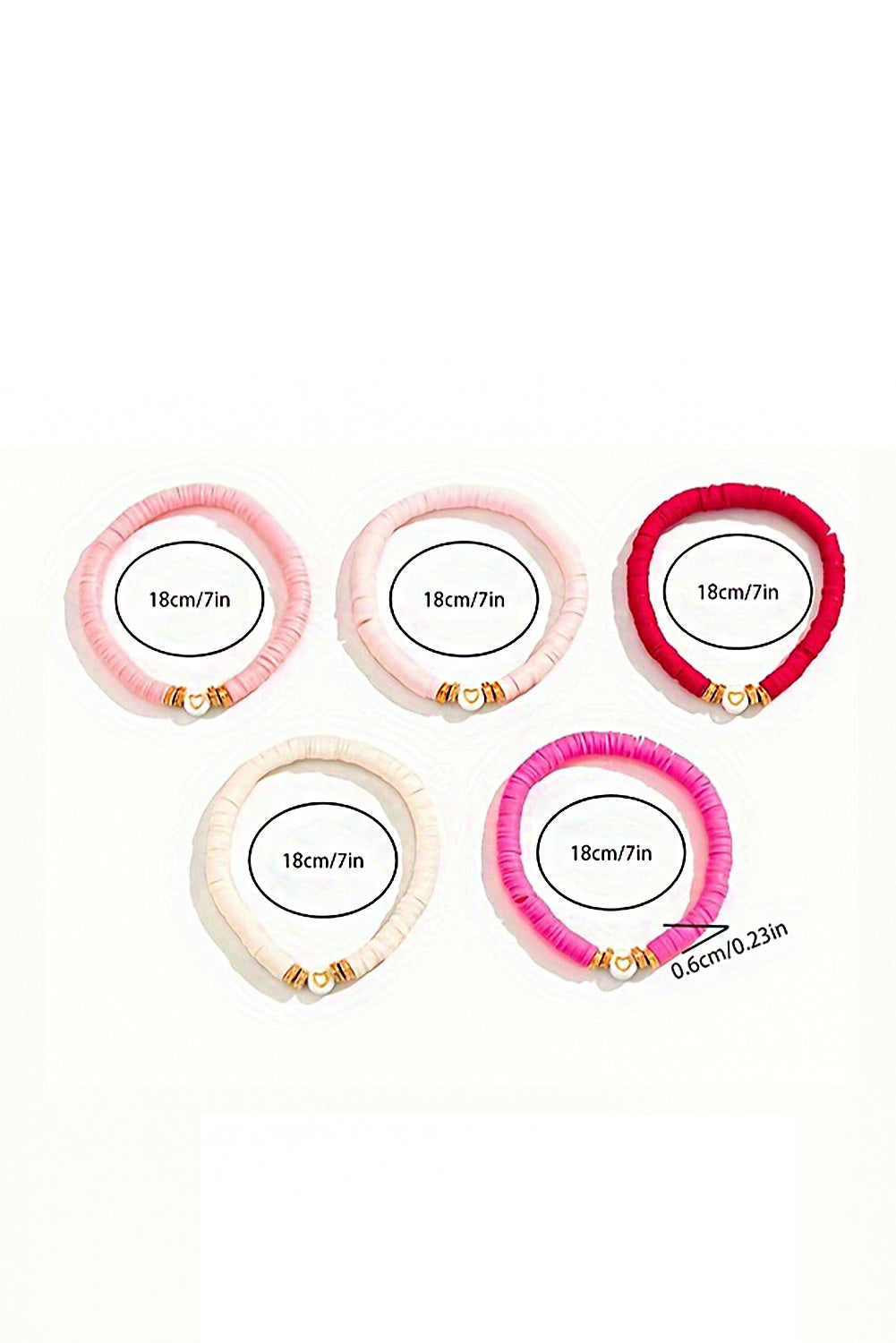 Maeve Valentine Heart Beaded Bracelet-3