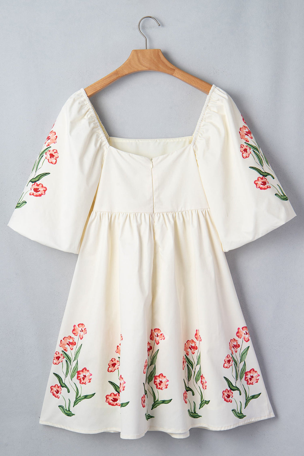 Greta Puff Sleeve Babydoll Dress-4