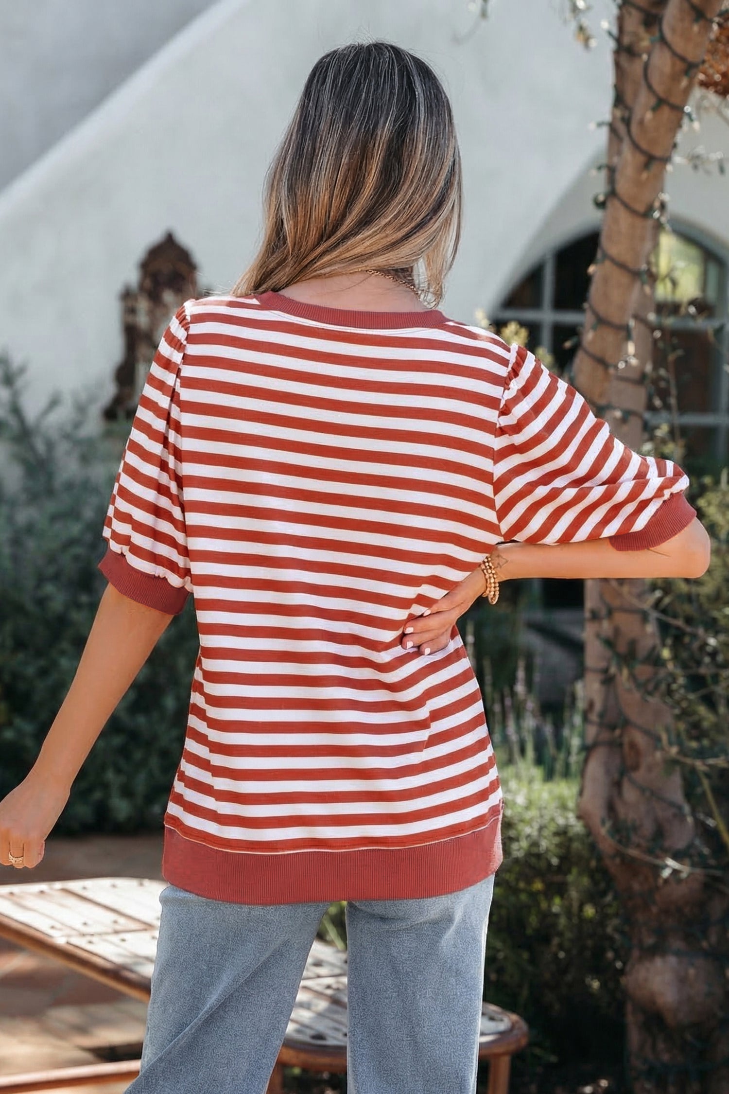 Marceline Bubble Sleeve T Shirt-1