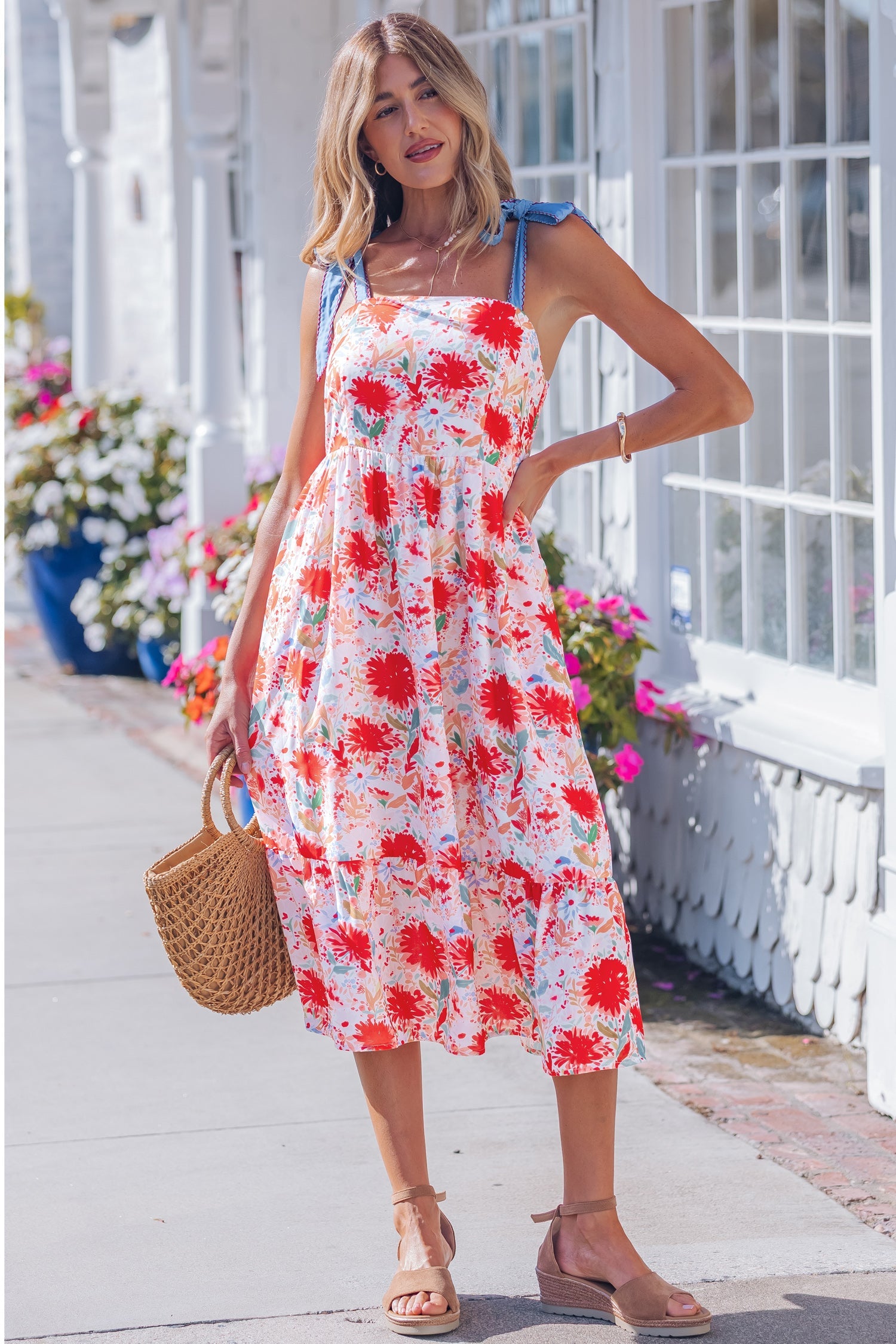 Dahlia Straps High Waist Dress-2