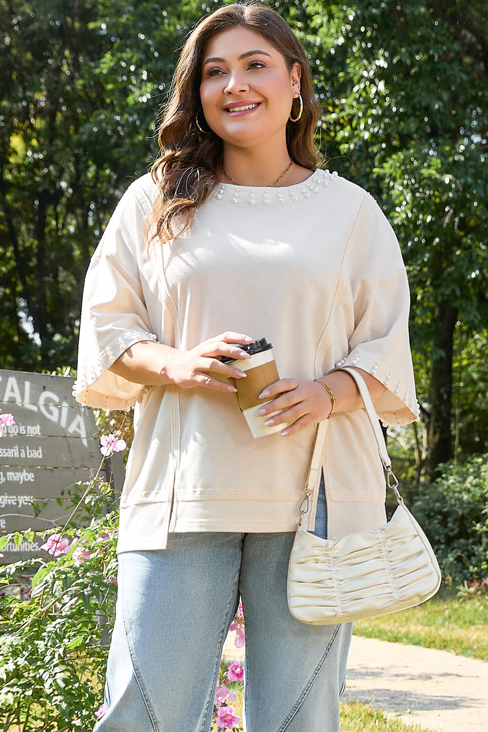 Amber Half Sleeve PLUS Top-4