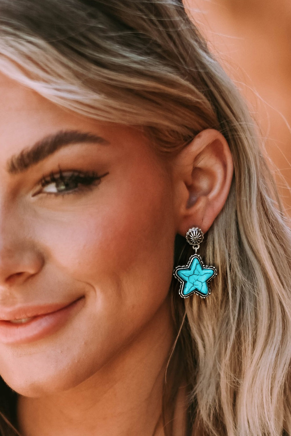 Drew antique Studded Western Earrings-2