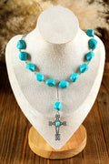 Giana Peacock Cross Pendant Necklace-0