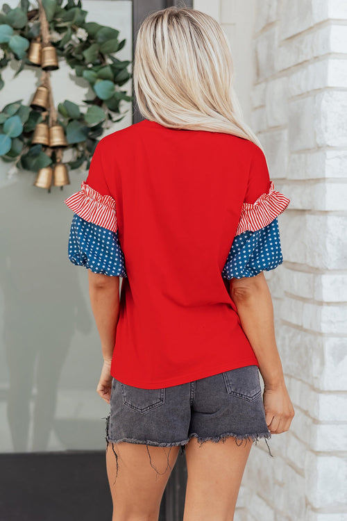 Aspyn Short Puff Sleeve Top-1