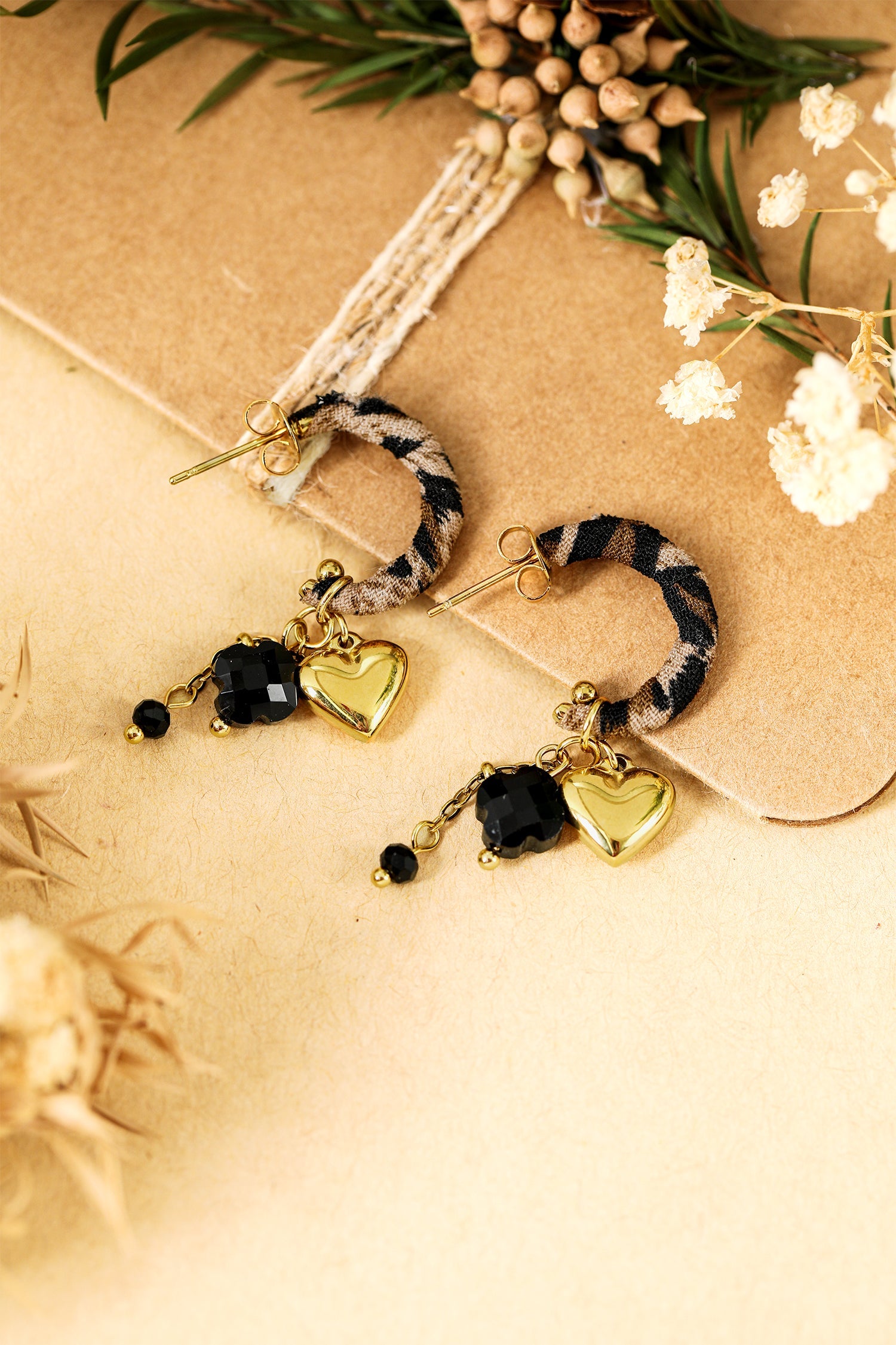 Bethany Wrapped Open Loop Earrings-3