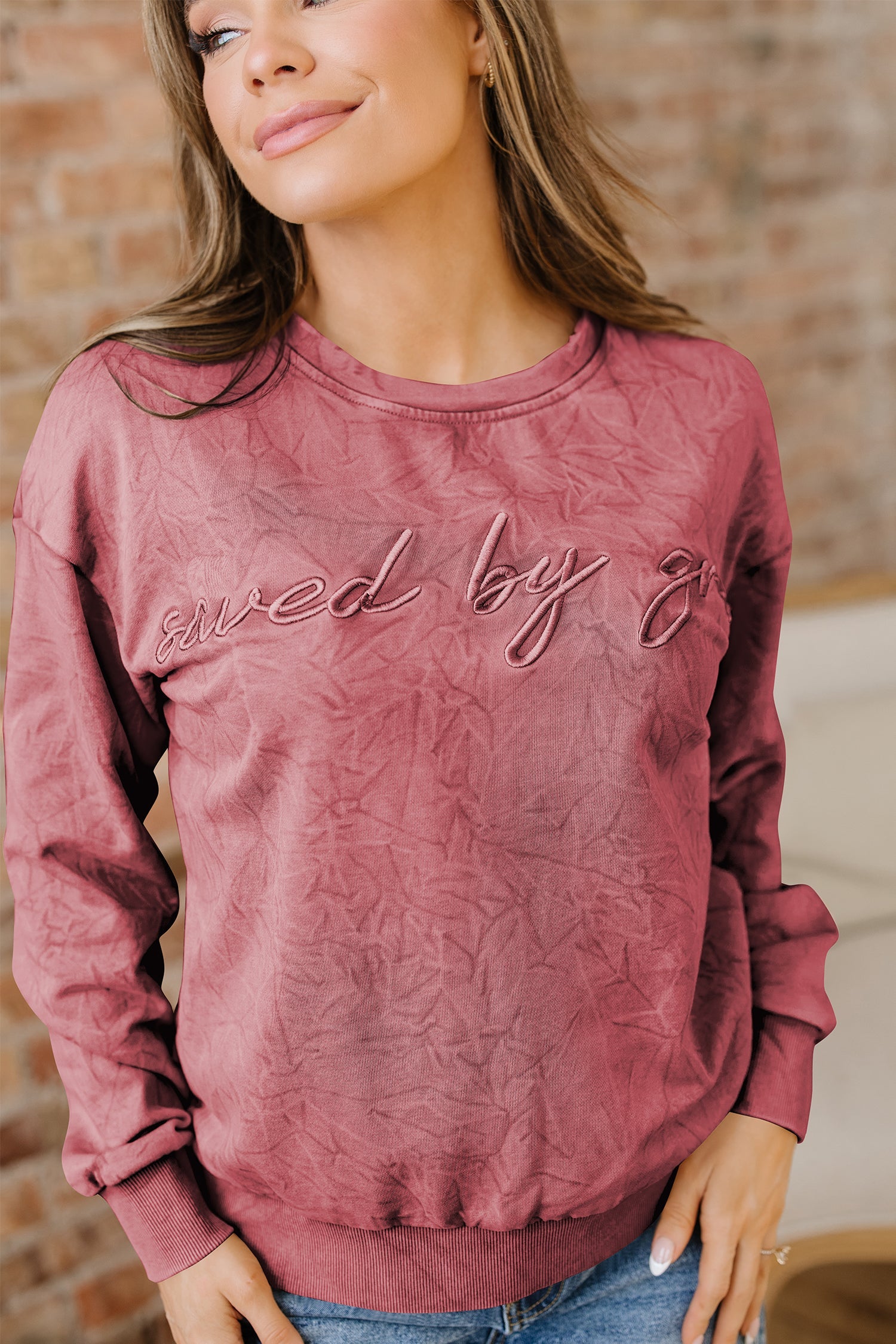 Kaia Mineral Wash Loose Sweatshirt-3