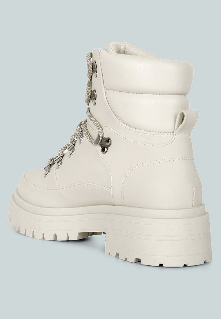 Goliath Lace Up Chunky Biker Boots-2