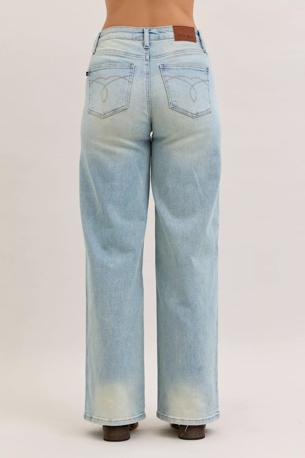 Judy Blue High Waist Column Straight Jeans-3